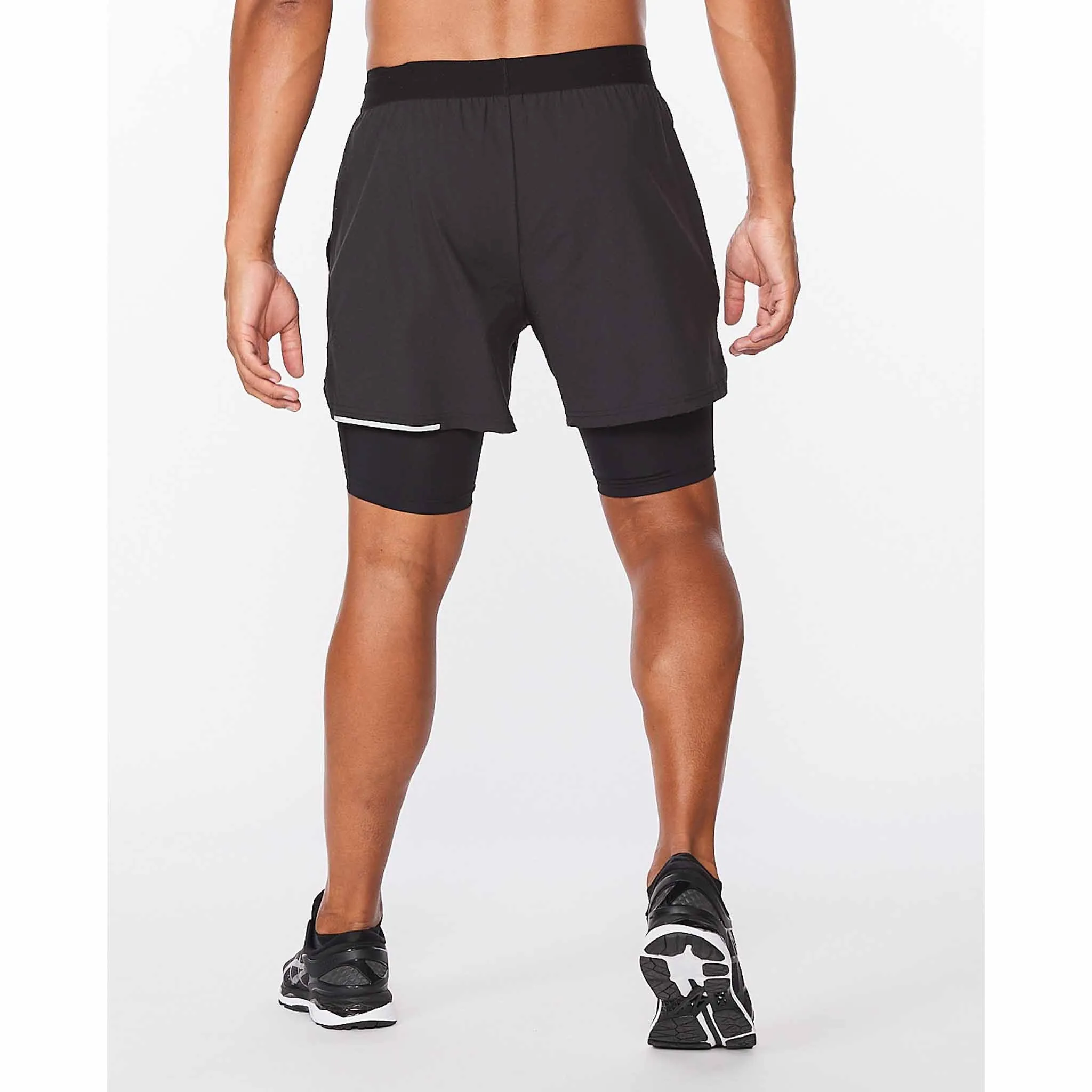 2XU Aero 2 en 1 shorts de course à pied 5 pouces pour homme