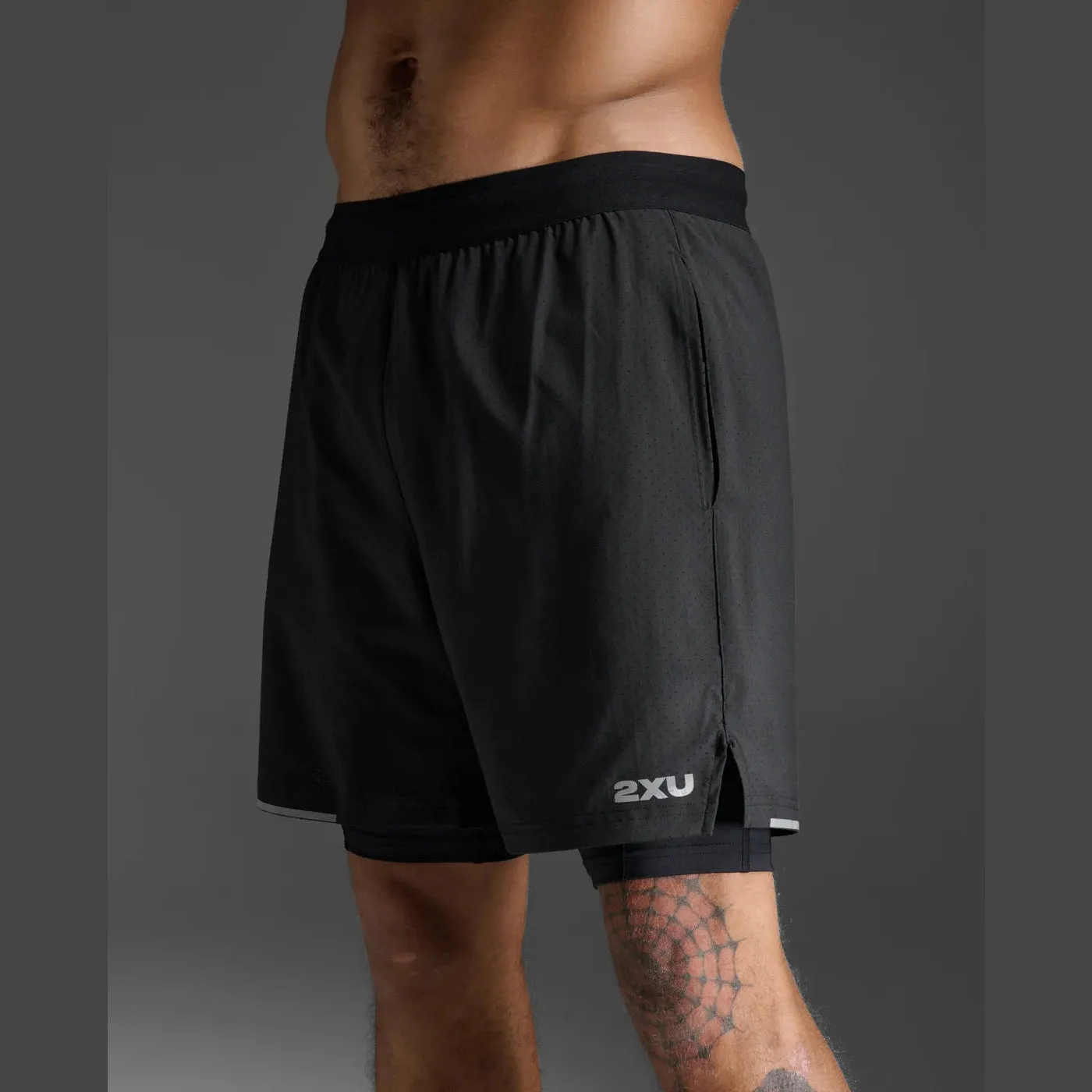 2XU Aero 2-In-1 7 Inch Shorts Mens