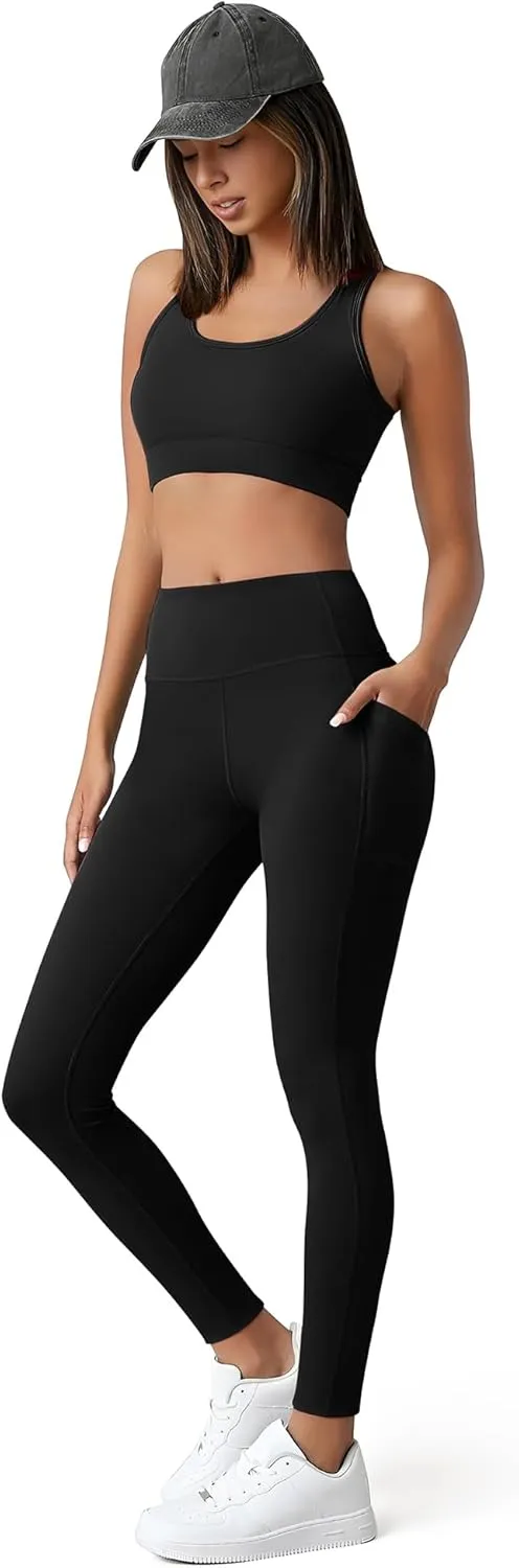 3 Pack Leggings for Women High Waisted No See-Through Tummy Control Soft Yoga Pants Womens Workout Athletic Running Leggings