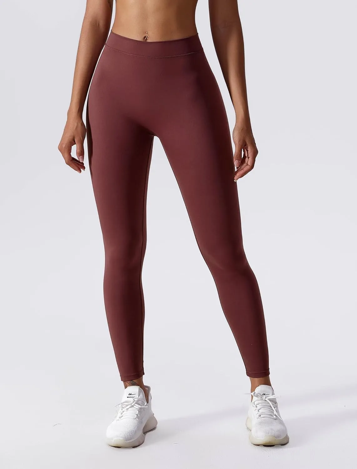 ABOCIW V Back Leggings for Women Buttery Soft Scrunch Butt Lifting Gym Workout Leggings High Waist Yoga Pants