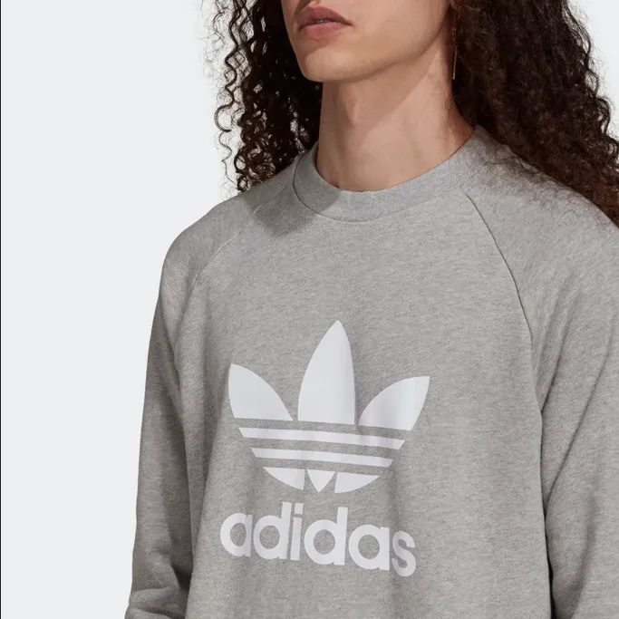 Adidas Originals Adicolor Classics Trefoil Cnewneck Men's Crewneck Sweatshirt H06650 grey-white