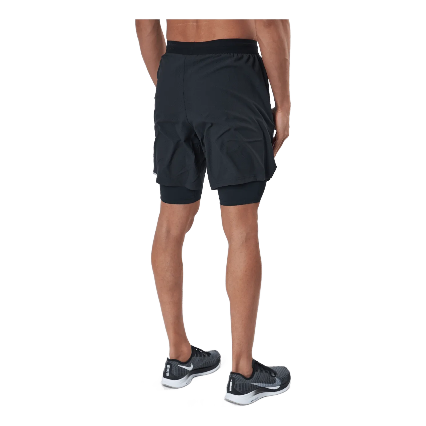 Aero 2-in-1 7 Inch Shorts Black/silver Reflective