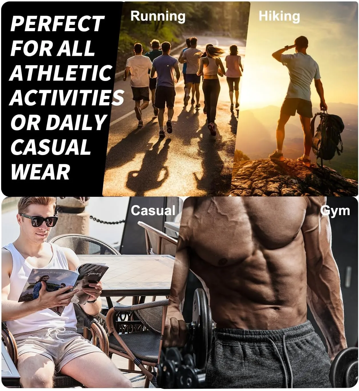 AIMPACT Mens Athletic Sweat Shorts 5.5" Elastic Waist Casual Pajama Short with Pocket Gym Workout Short Shorts for Men