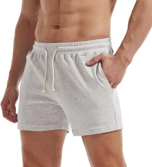 AIMPACT Mens Athletic Sweat Shorts 5.5" Elastic Waist Casual Pajama Short with Pocket Gym Workout Short Shorts for Men