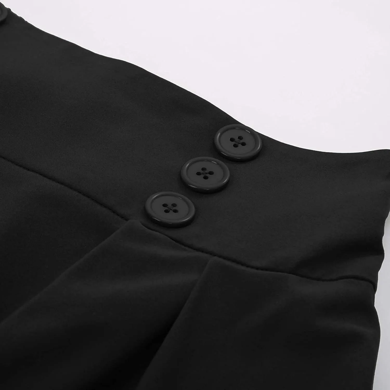 BAXLIMEK Pleated Skirts for Women,2025 Spring Summer Elegant Button High Waist A-Line Midi Skirts,Flowy Swing Boho Skirts