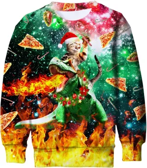 BFUSTYLE Boy Girl Ugly Christmas Sweatshirt Kids Fleece Cool Xmas Pullover 4-16 Years
