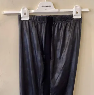 Black Faux Leather Trousers - Doris Streich