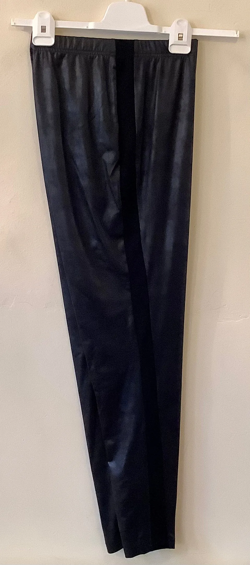 Black Faux Leather Trousers - Doris Streich