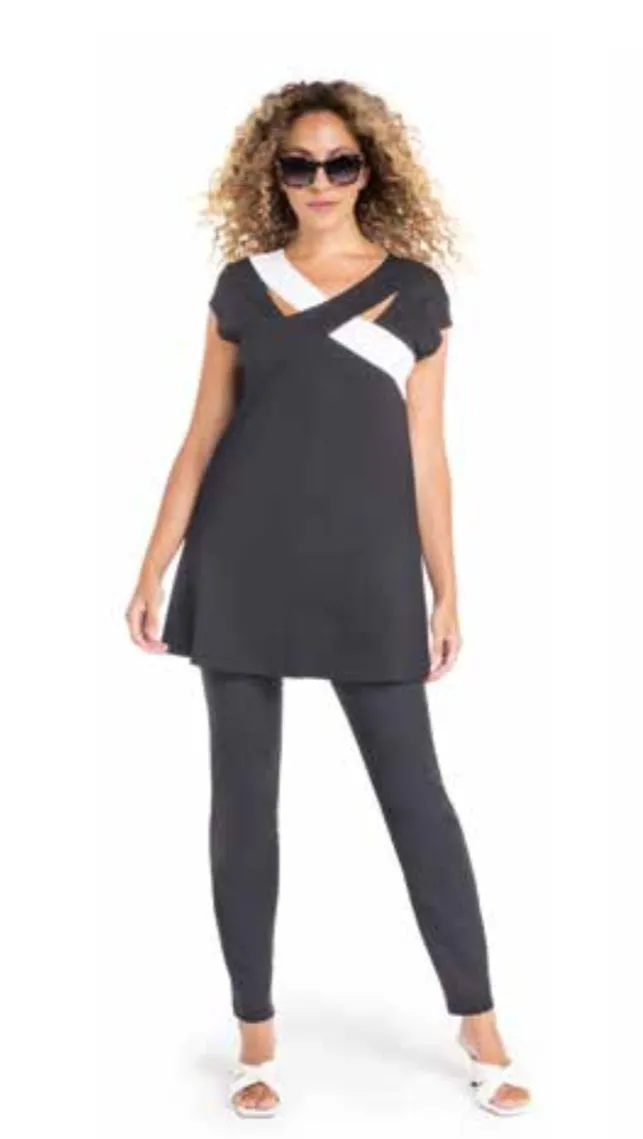 Black Slim Stretch Trousers 891700/99 - Doris Streich