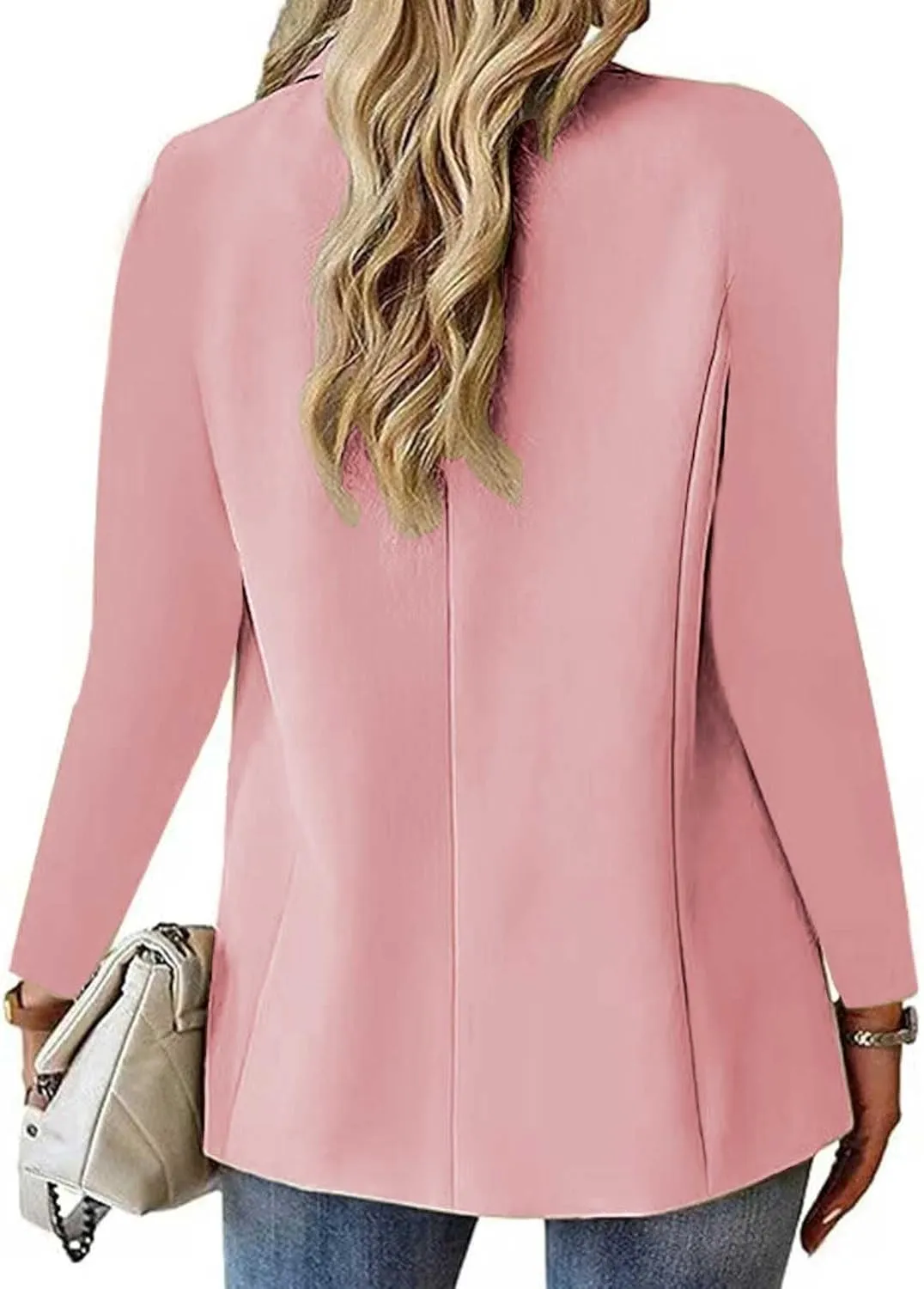 Blazers for Women Business Casual Open Front Long Sleeve Notch Lapel Office Blazer Jacket Work Office Suit Jackets Top