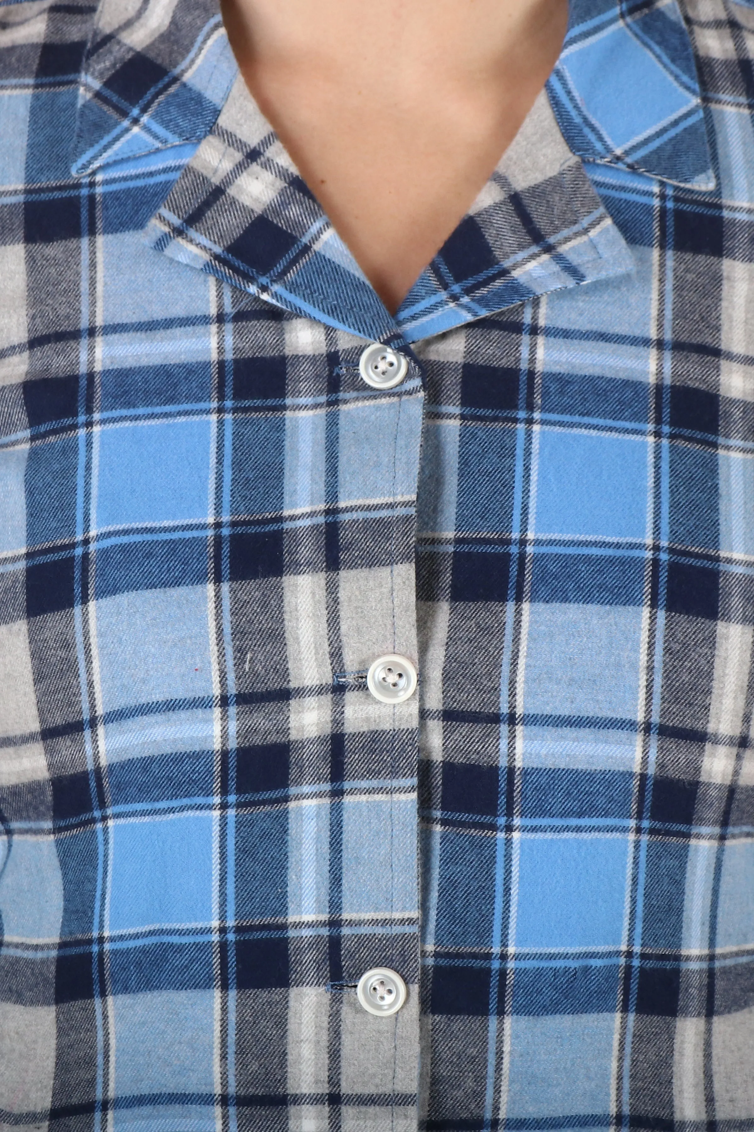 Blue Checked Woollen Kurta