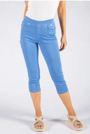 Blue Crop Zip Ankle - Anna Montana