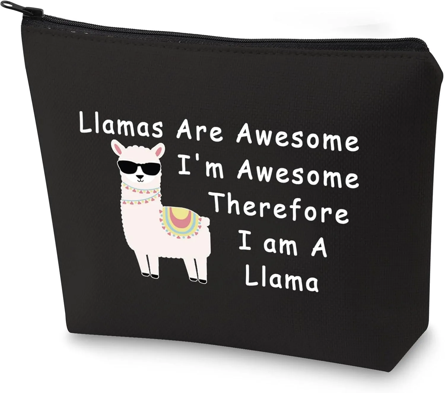 BLUPARK Fun Llama Gift - Llama Makeup Bag for Lovers