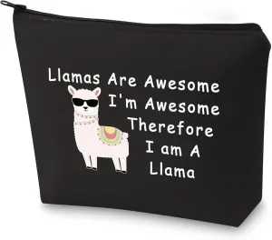 BLUPARK Fun Llama Gift - Llama Makeup Bag for Lovers
