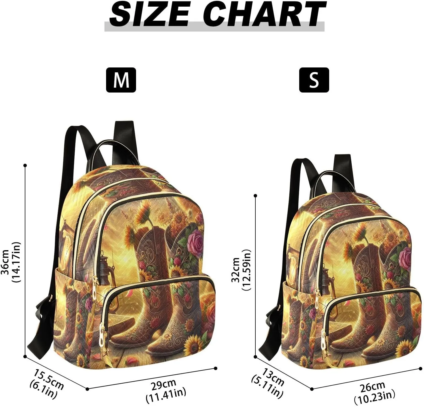 Boots Fall Warm Yellow Backpack Purse for Women Girls Fashion Ladies Small Back Pack Purse for College Holiday Travel S