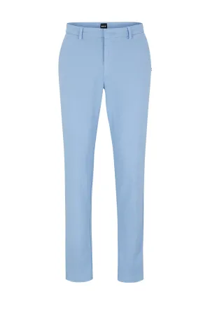 Boss Black Kaito 1 Cotton Trousers Open Blue