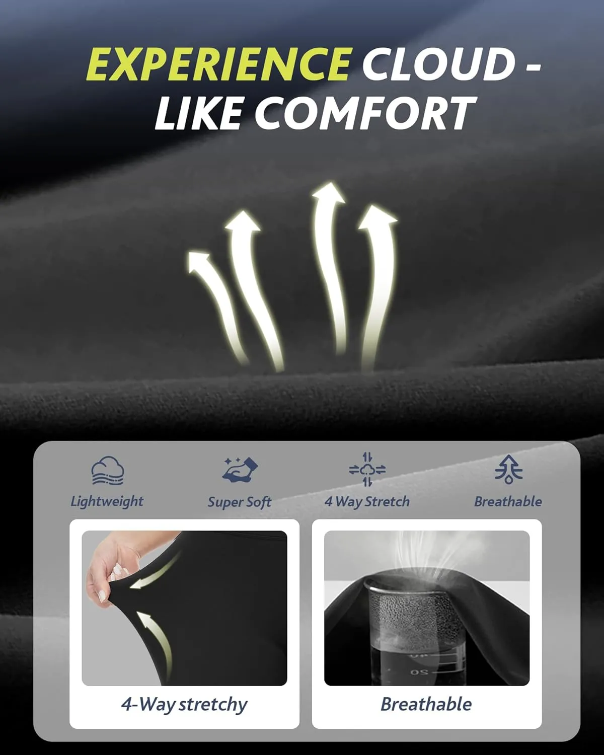 CAMPSNAIL 4 Pack Leggings for Women - High Waisted Tummy Control Yoga Pants for Workout Gym Black Leggings Plus Size Dance