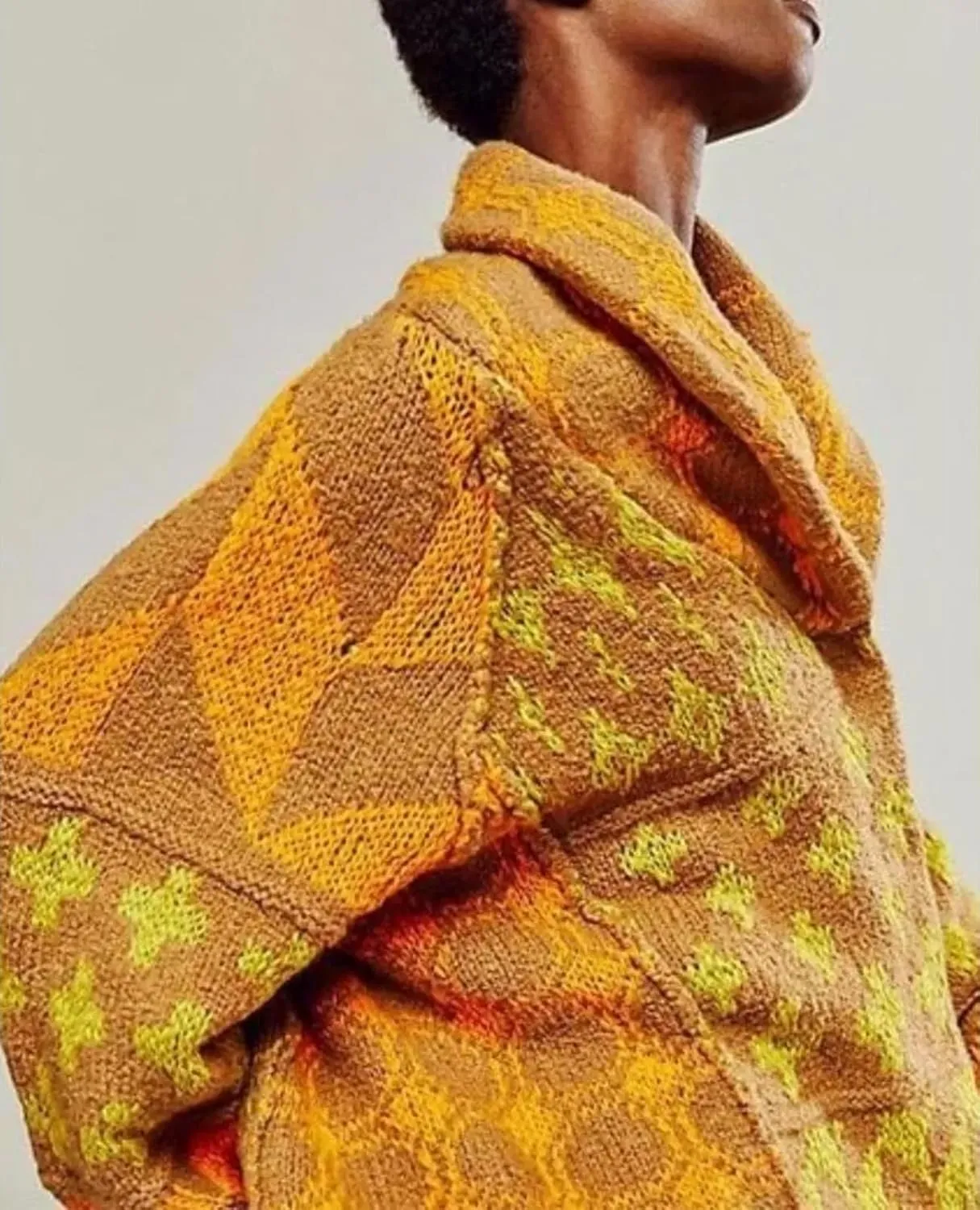 Cardigan Sweaters for Women Button Down Shawl Collar Oversized Sweater Coats Y2k Print Cardigans Fall Fashion