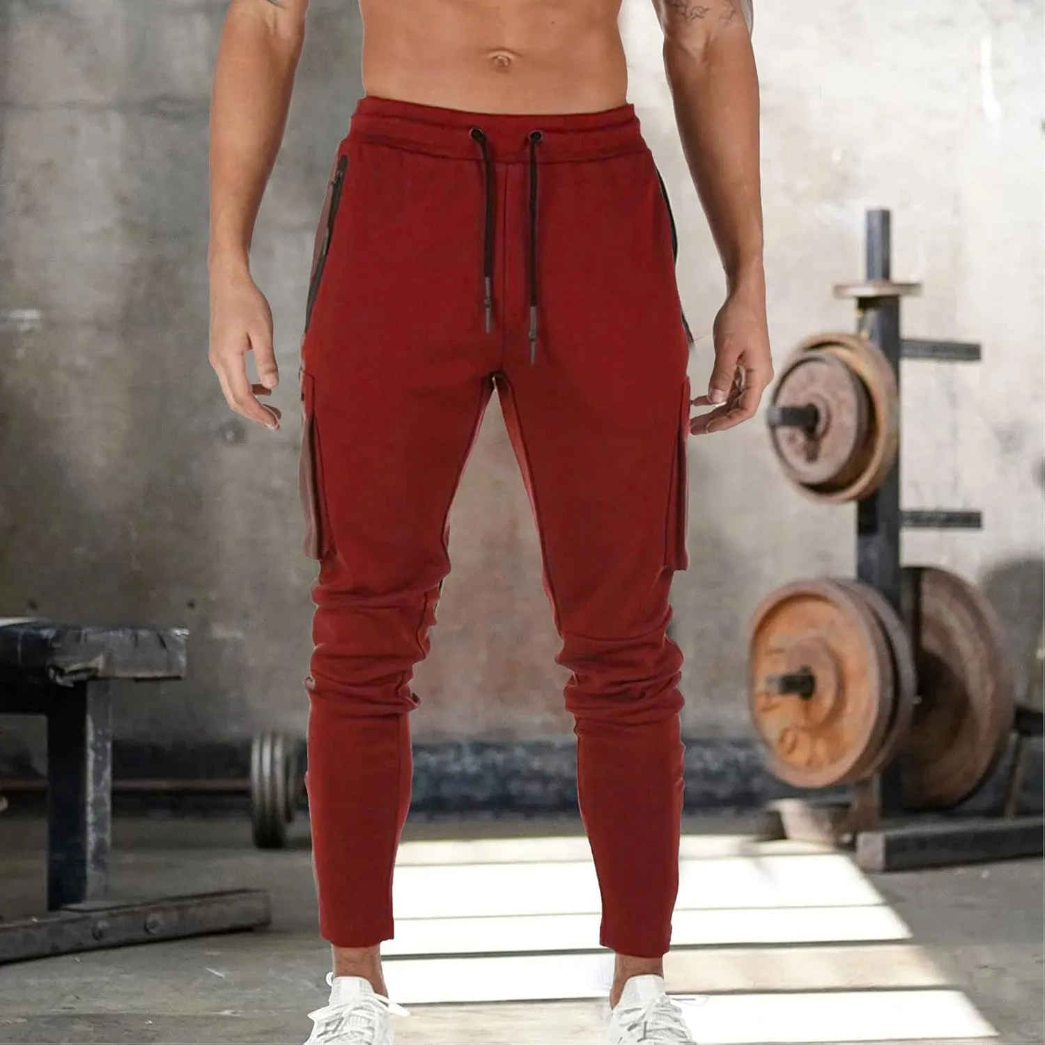 Cargo Pants for Men Work Hip Hop Pants Mens Cargo Pants Cotton Sweatpants Fashion Joggers Sports Long Pants Trousers