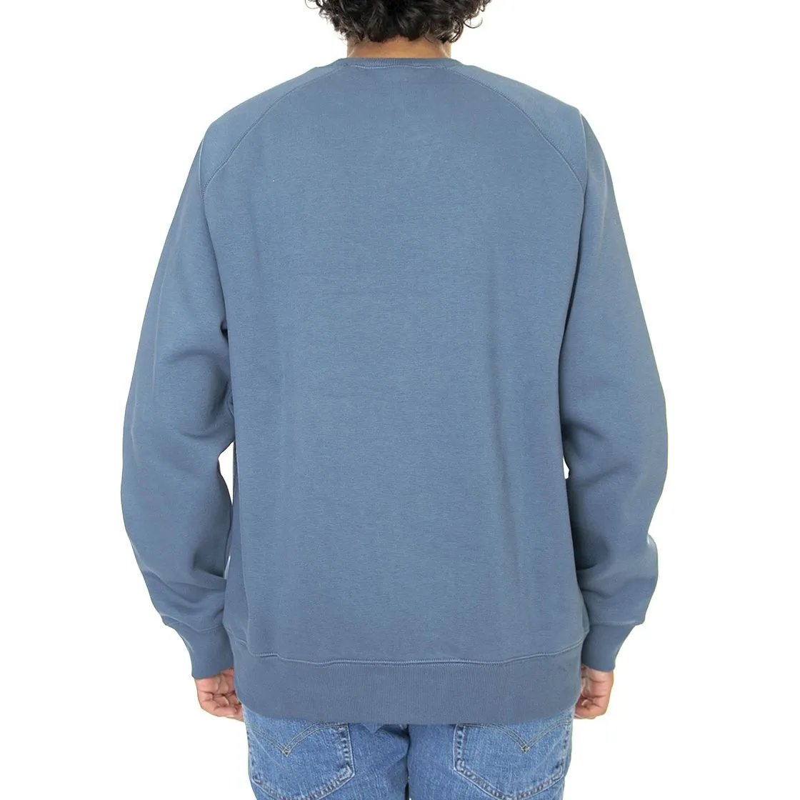 Carhartt men's crewneck sweatshirt 1026383 0XW sky blue gold