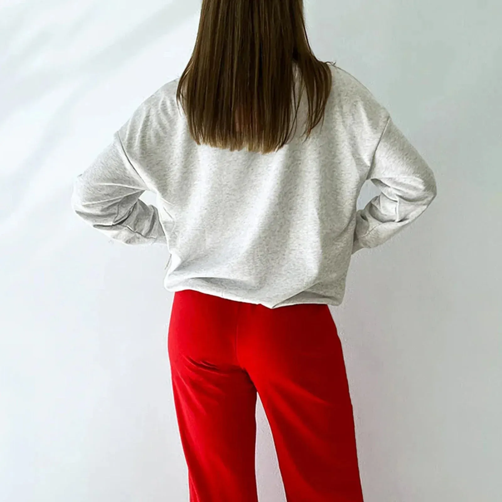 ChicMy Cherry Coquette Fruit Trendy Crewneck Sweatshirt Y2K Aesthetic Pink Kawaii Basic Pullover Tee Comfort Harajuku Outfit