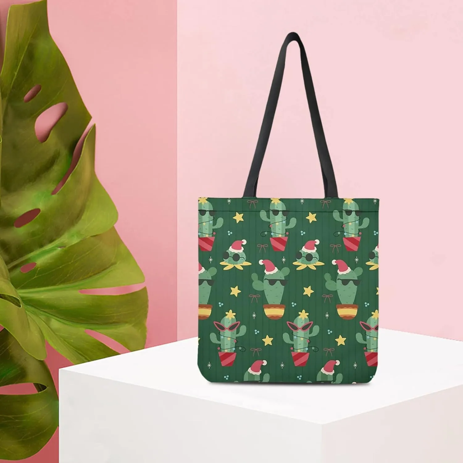 Christmas Themed Shopping Bags Large Capacity Multifunction The Single Shoulder Bag Bag for Men Shoulder (C, One Size)
