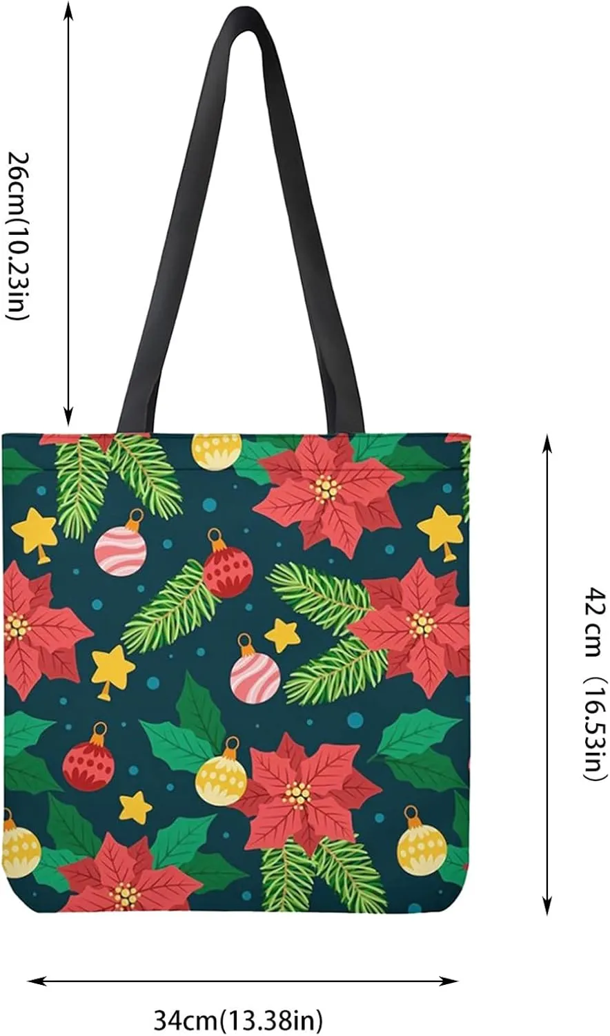 Christmas Themed Shopping Bags Large Capacity Multifunction The Single Shoulder Bag Bag for Men Shoulder (C, One Size)