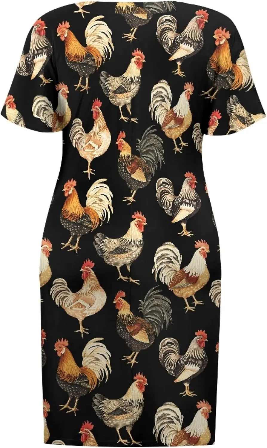CLOHOMIN Short Sleeve Women Dresses for Party Shoping Club Oversized Dresses V Neck Midi Dress Size L-5XL