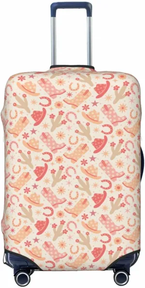 Cowgirl Boots 4 Print Luggage Covers For Suitcase,Elastic Washable & Stretchable Suitcase Covers For Luggage, Anti-Scratch - Fits 18-32 Inch Luggage-No Luggage Included