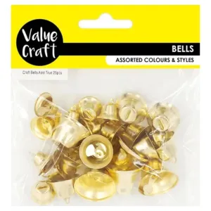Craft Bells Assorted 25 Pieces