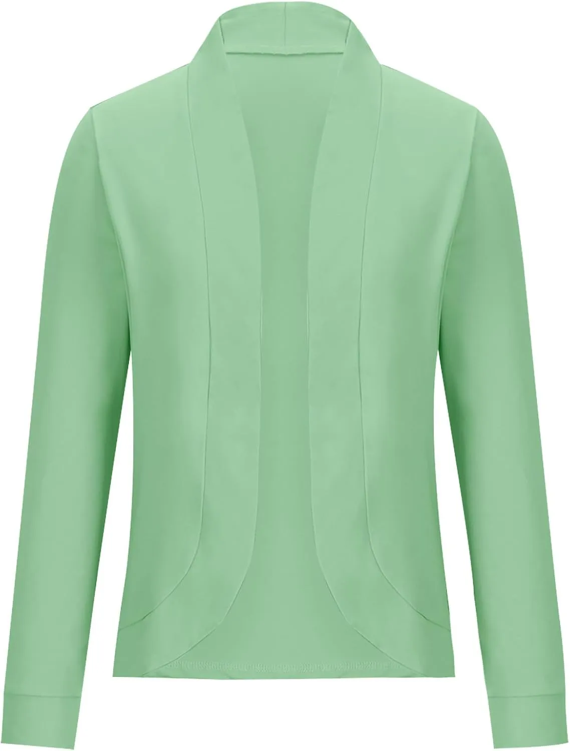 Cropped Blazers for Women 3/4 Sleeve Lightweight Summer Blazer Cardigan Open Front Work Bussiness Casual Jacket