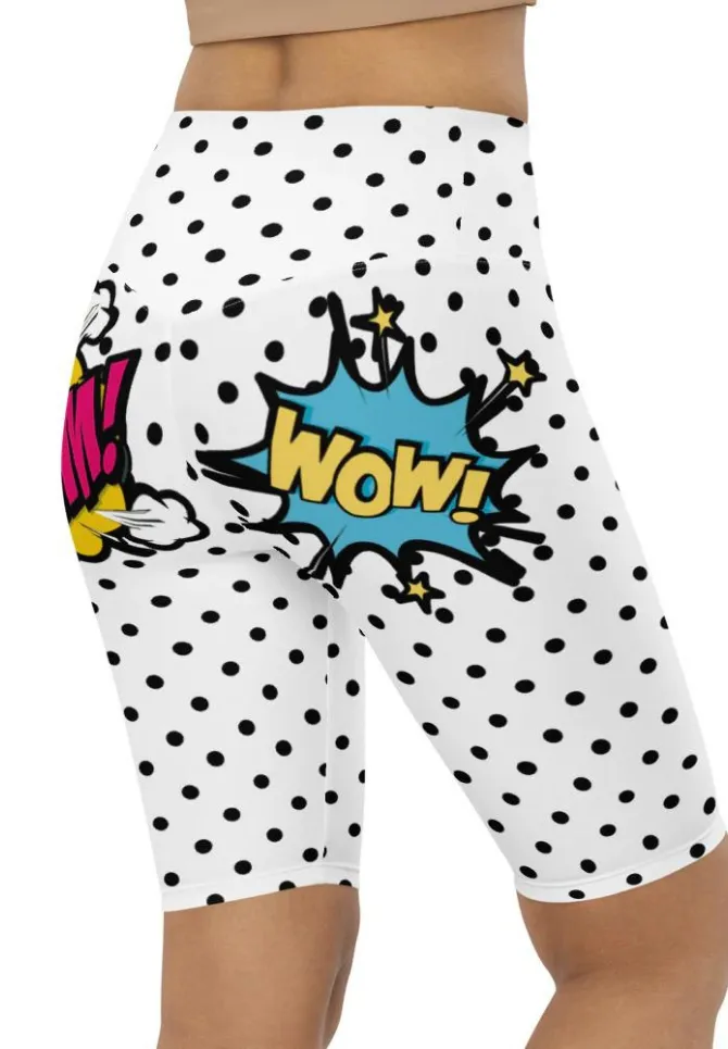 Cutest Pop Art Biker Shorts