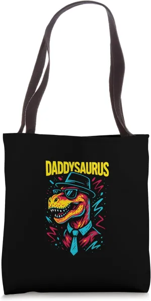 Daddysaurus Father Papa Fun Fishing Tote Bag