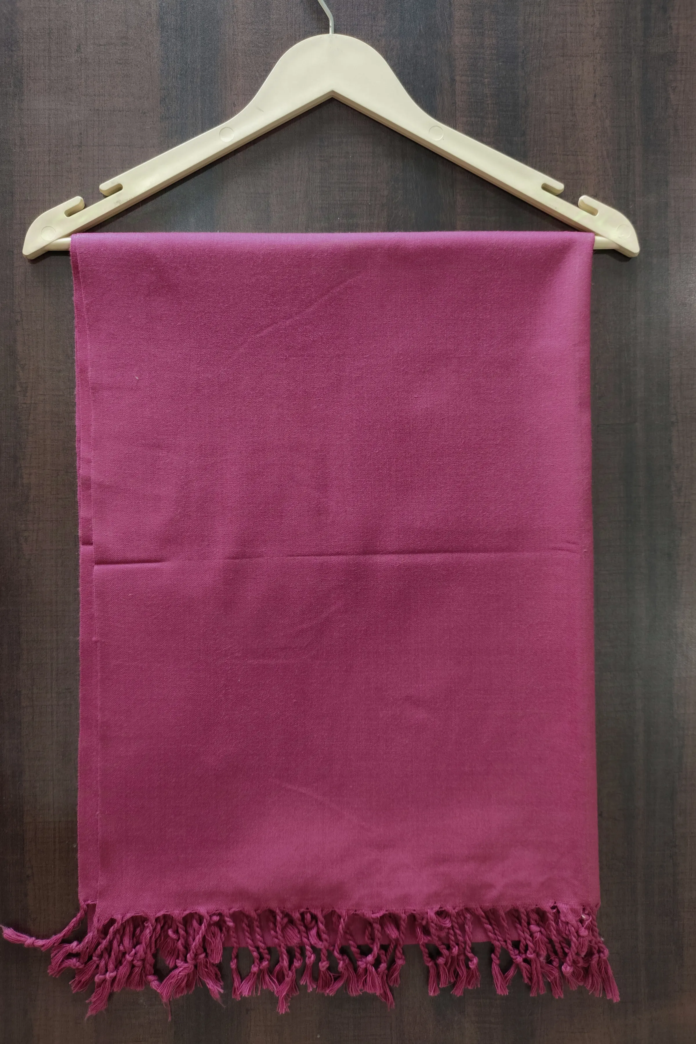 Dark Pink Woollen Shawl