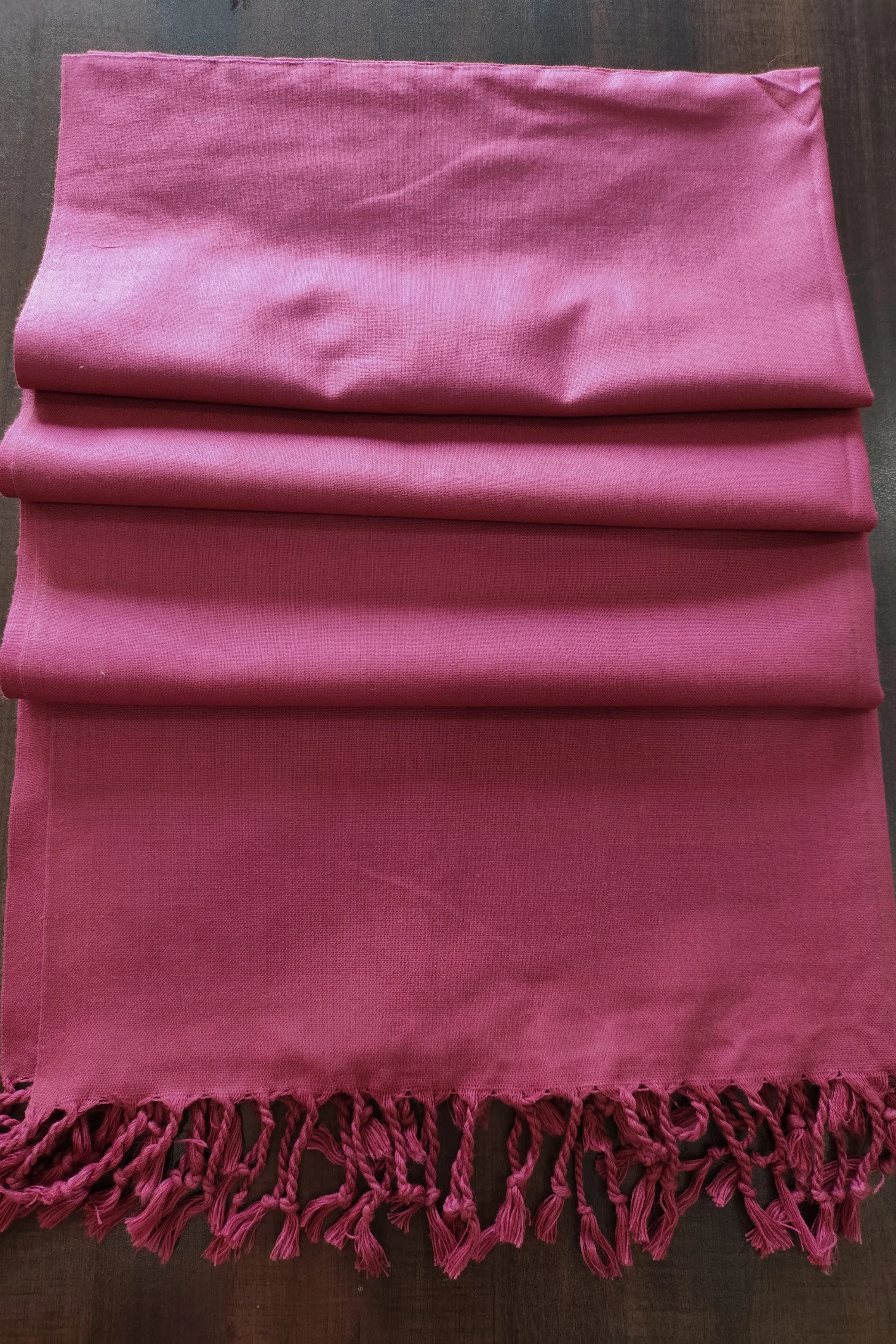 Dark Pink Woollen Shawl