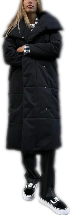 Dawery Women Loose Thicken Jackets Parkas Winter Coats Oversized Warm Long Belt Puffer Jackets Ladies Cotton Padded Jacket