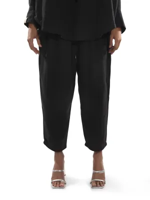 Eco Vibe Black Ankle Trousers