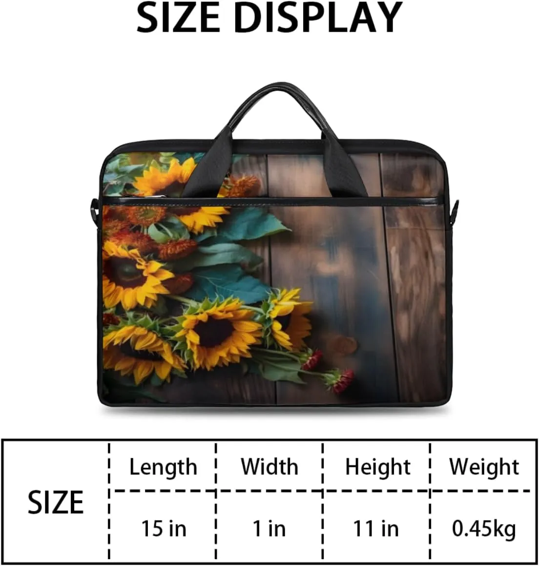 Eiffel Tower Fun Pattern Laptop Shoulder Bag for Tablet Computer Notebook Sleeve Messenger Carrying Case Briefcase Tote