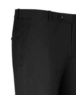 Epsilon Black Stripe Formal Pant