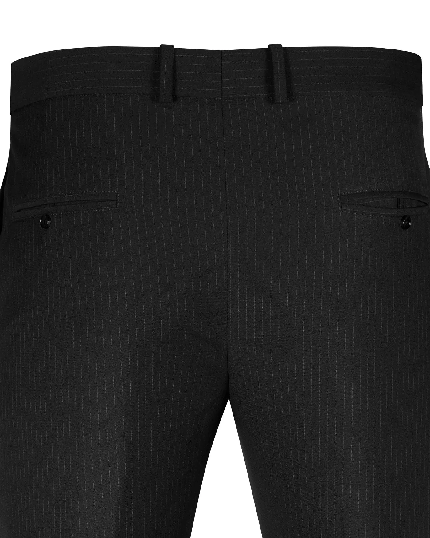 Epsilon Black Stripe Formal Pant