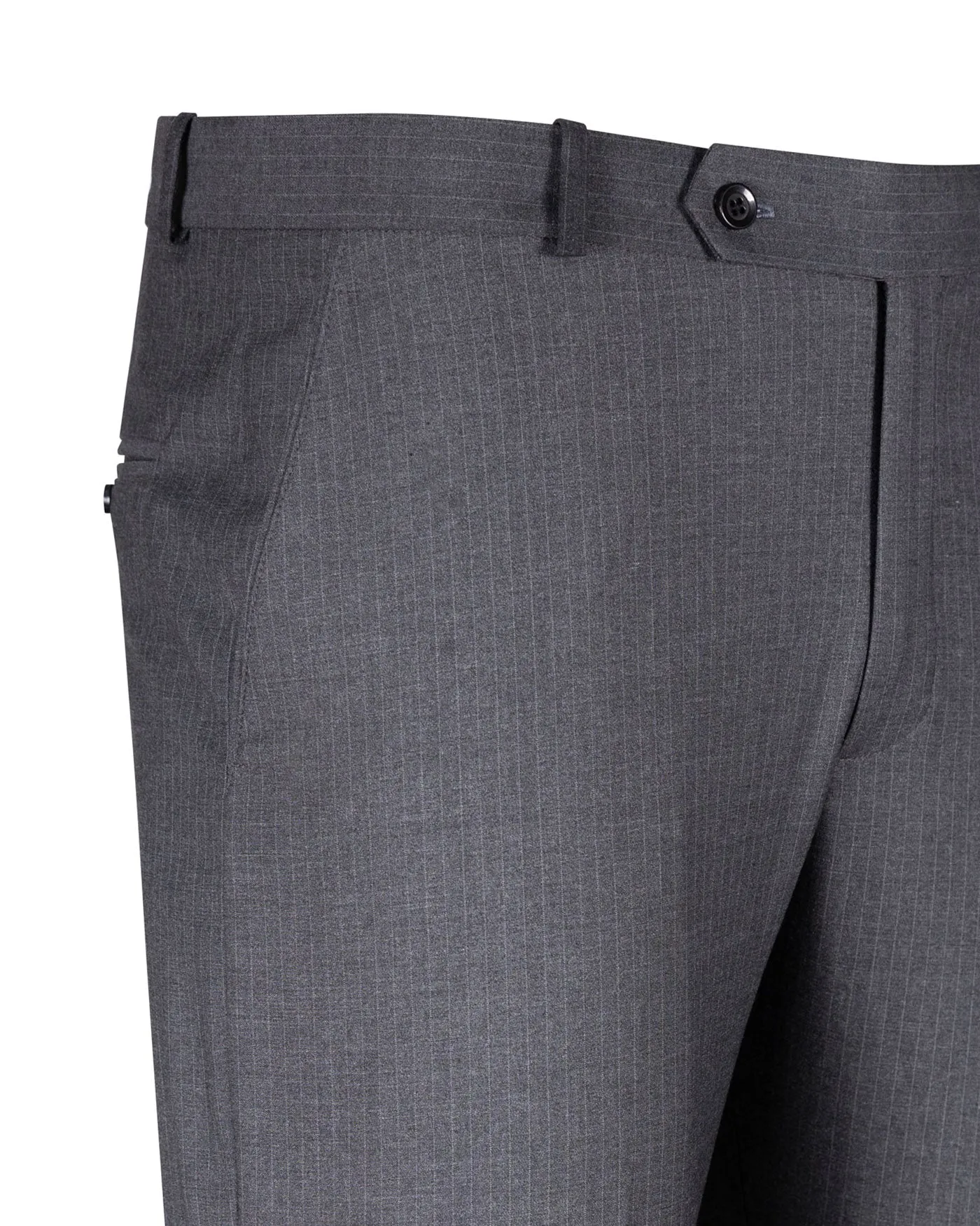 Epsilon Dark Grey Stripe Formal Pant