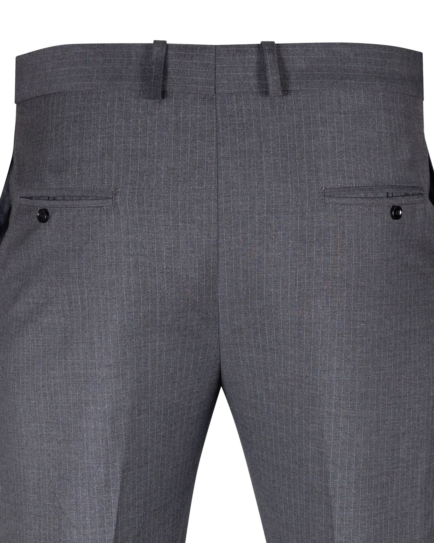 Epsilon Dark Grey Stripe Formal Pant