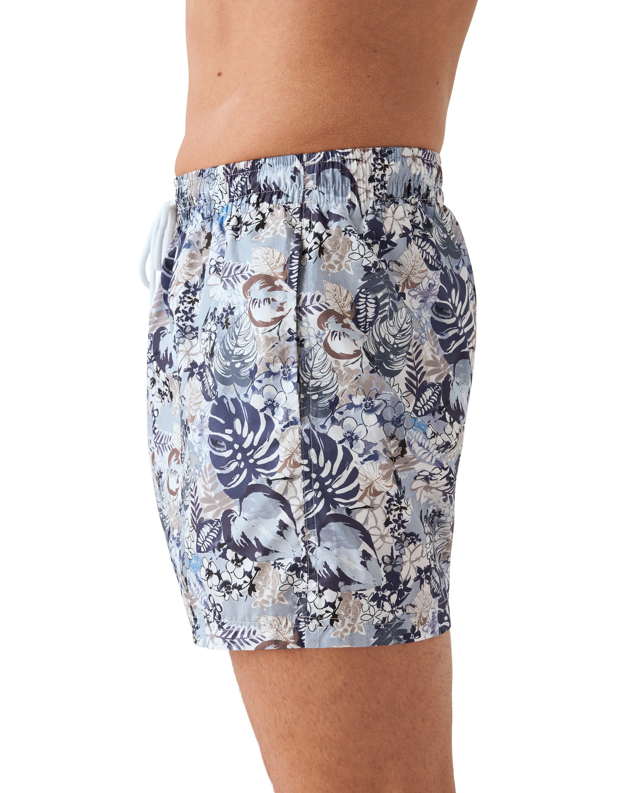 ETON - Mid Blue Print Swim Shorts A0003370825