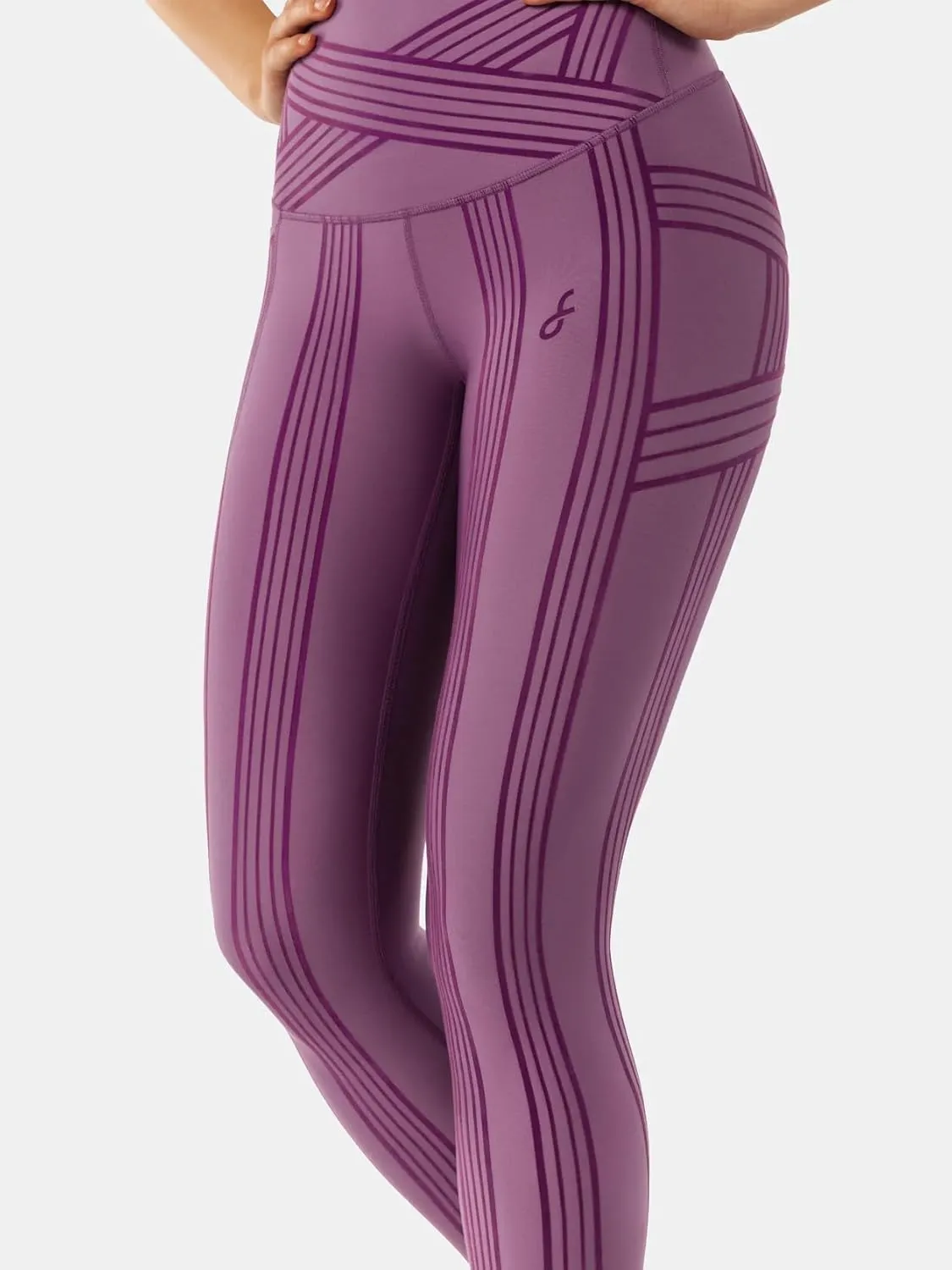 Fanka Women's Powerband Resistance Leggings (Reversible Wear)