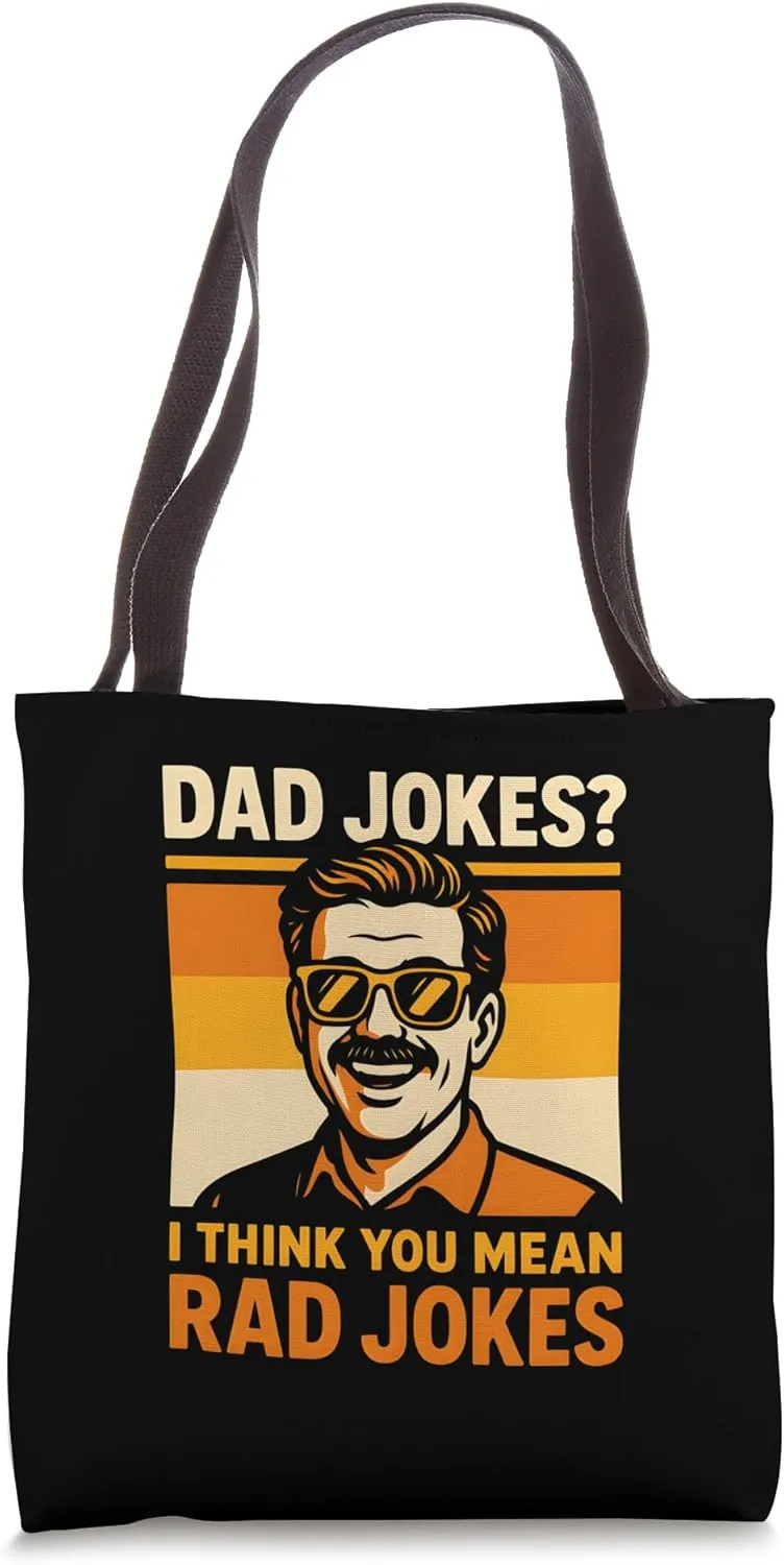 Father's Day Dad Jokes Rad Papa Fun Tote Bag