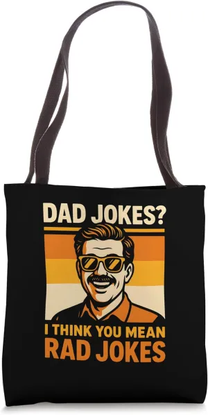 Father's Day Dad Jokes Rad Papa Fun Tote Bag
