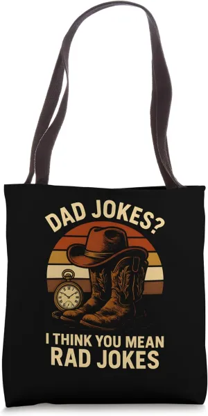 Father's Day Dad Jokes Rad Papa Fun Tote Bag