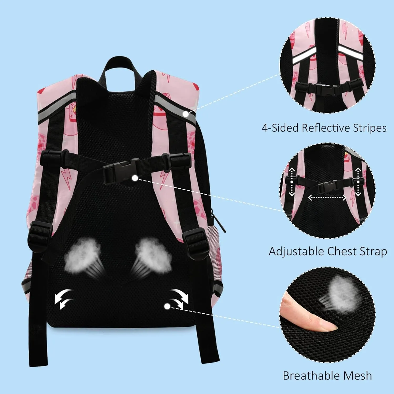 Fisyme Pink Western Cowgirl Boots Backpack Schoolbag Kids Daypack Toddler Travel School Bag Small Mini Backpacks for Kindergarten Preschool Nursery Boys Girls