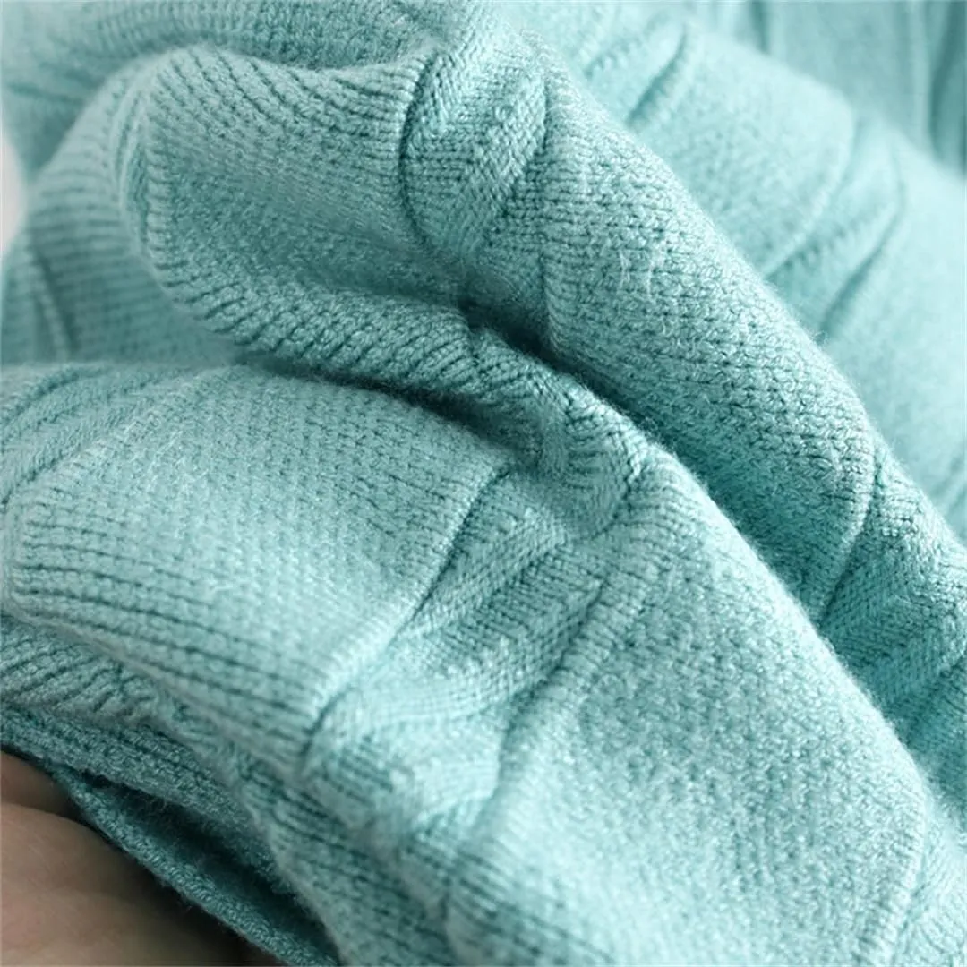 Fjnbbiot Women A Line Knitted Sweater Skirts Elastic High Waist Woman Midi Maxi Skirts Autumn Winter Female Pleated Skirts