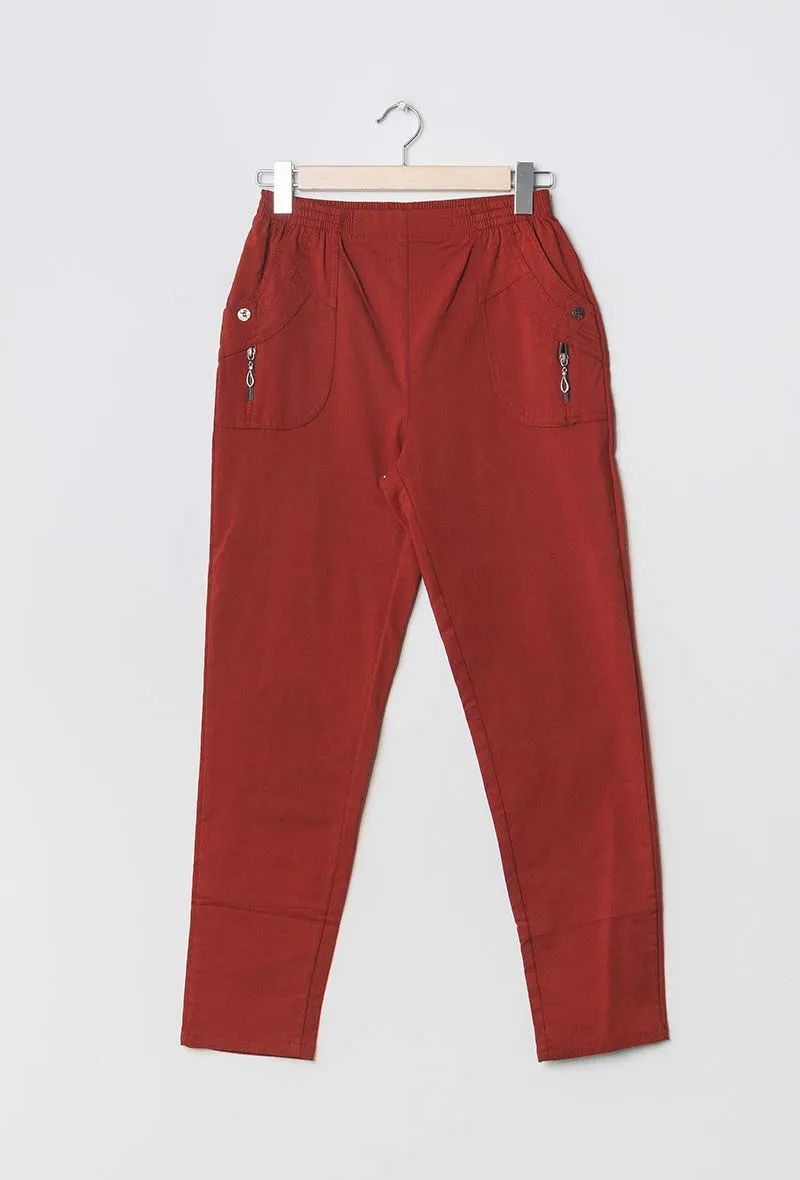 Fleece Lined Stretch Trousers